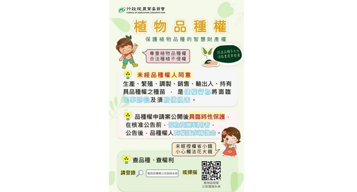 尊重植物品種權 攜手農產業邁步向前