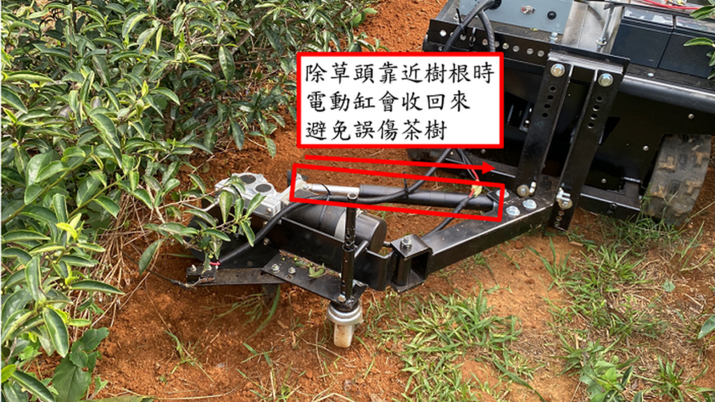 避障除草機組作動方式