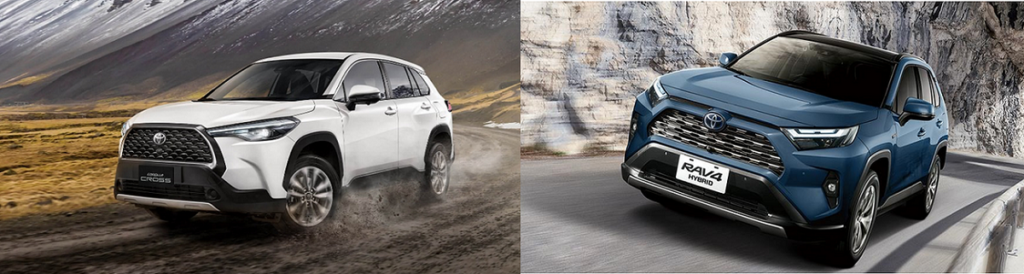 日本普利司通ALENZA輪胎,作為Corolla Cross 及RAV4二大車款標準配胎,讓行車品質有感升級。(圖片轉載自TOYOTA官方網站)