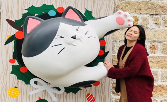 淡水海關碼頭「巨型貓屋」 貓奴們快來打卡