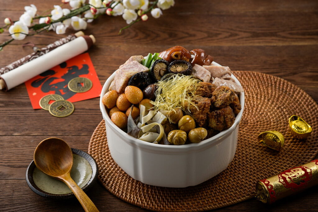 萊爾富2023年幸福年菜預購專刊販售 - 享點子金龍佛跳牆,售價1,099元。