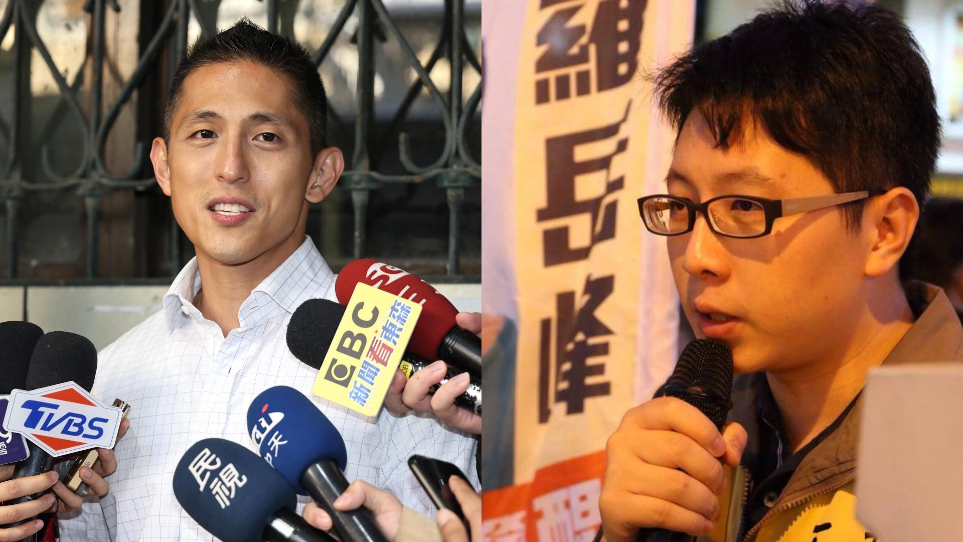 吳怡農提松山機場遷建,王浩宇表達反對,認為該政策未考慮到偏鄉或離島居民。左林啟弘攝、右翻攝王浩宇臉書