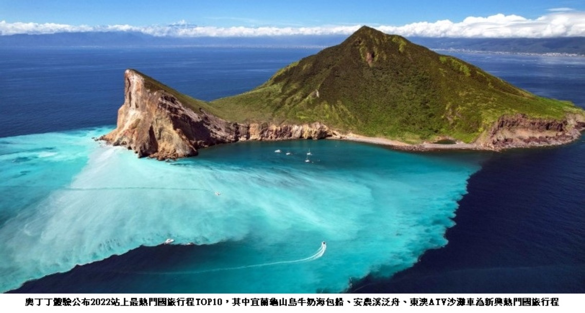 奧丁丁體驗揭曉2022年國旅行程排行榜Top10 大自然戶外行程最夯 龜山島牛奶海包船推超早鳥優惠