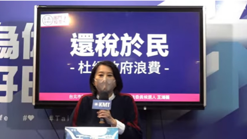 杜絕政府亂花錢 王鴻薇提「還稅於民」