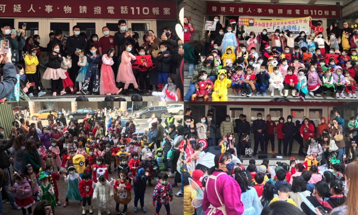 歡樂聖誕節前夕 文鳥幼兒園師生至竹南警分局送祝福