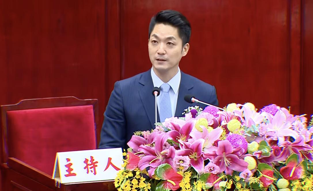 戴錫欽掌台北市議長 國民黨台北市府會完全執政 79 台北市長蔣萬安25日前往議會,於正副議長選舉後致詞。