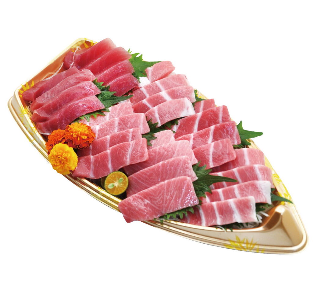 黑鮪大脂船型刺身盛合 推薦價3,980元