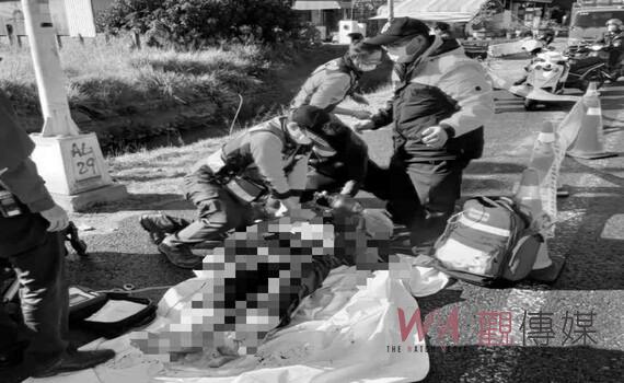 台南7旬翁連人帶車墜大排　救起已無生命跡象