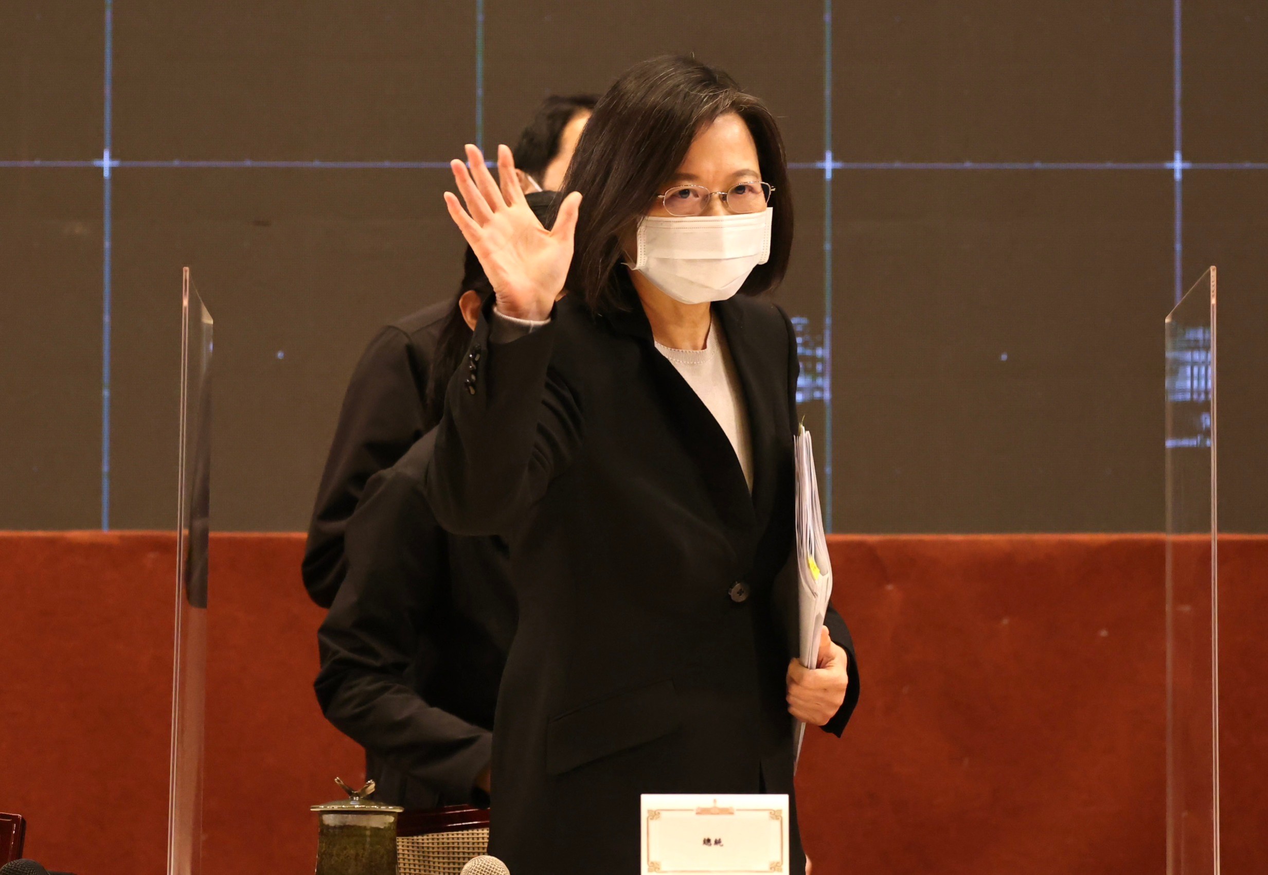 蔡英文總統表示,未來會視情況考慮安排媒體提問。林啟弘攝
