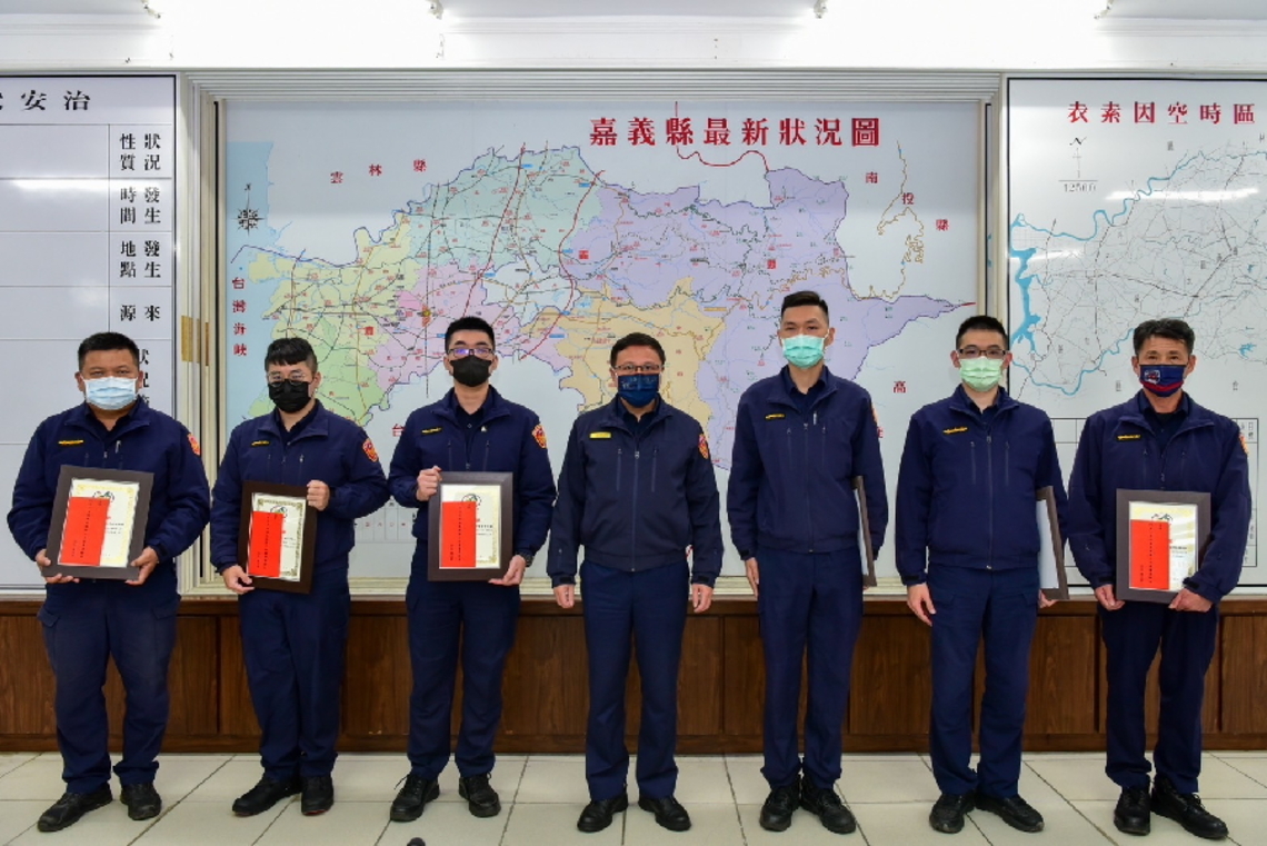 嘉義縣警察局表揚 為民服務優良員警6件7人 以友善的作為打造嘉義縣成為最安全、最宜居的城市