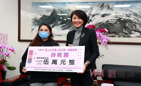 南投縣籍空手道選手亞錦賽獲1金2銀1銅 許縣長頒獎表揚