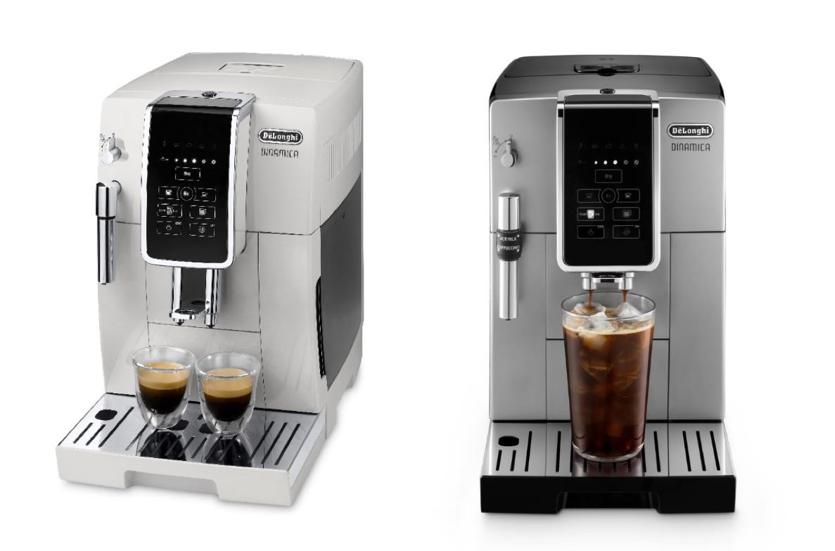「ECAM350.20.W (左)」和「ECAM350.25.SB (右)」適合小資入門款,可手動製作奶泡,享受DIY的樂趣。(圖/De’Longhi提供)