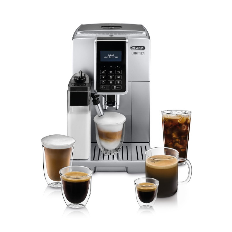 「ECAM350.75.SI」擁有LatteCrema全自動奶泡系統,未使用完的鮮奶壺可直接進冰箱,也有自動清洗功能。(圖/De’Longhi提供)