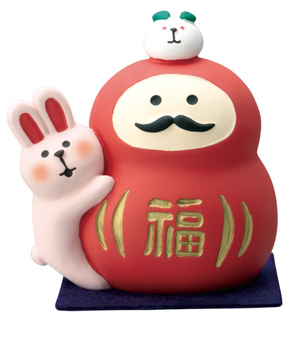 日本 DECOLE Concombre「達摩與兔兔」.jpg