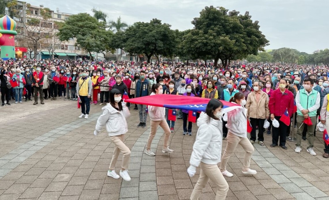 112年屏東市千禧公園元旦升旗迎新年