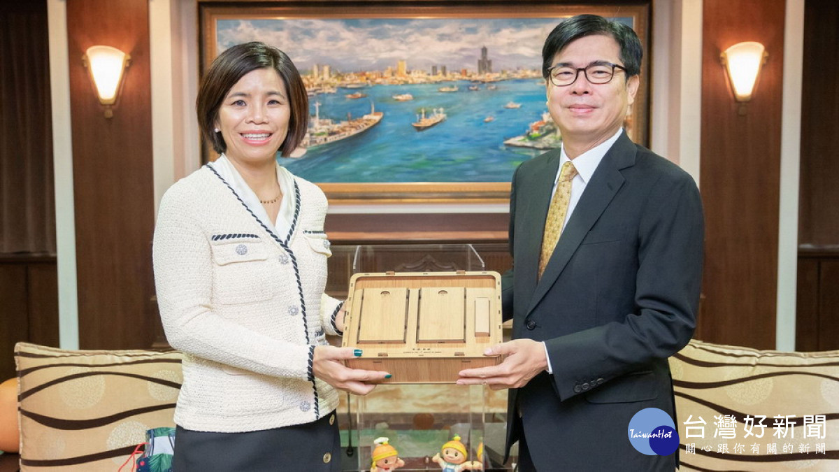 ▲美國加州佛利蒙市副市長黃潔宜自己也在台灣長大，盛讚高雄有許多值得佛利蒙市學習之處。（圖／記者 許高祥 翻攝）