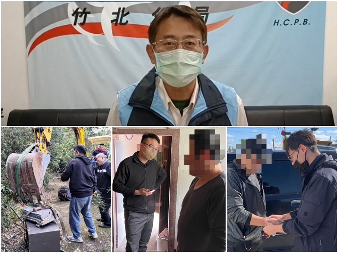 店內保險箱深夜遭竊 竹北警破獲竊盜集團犯嫌