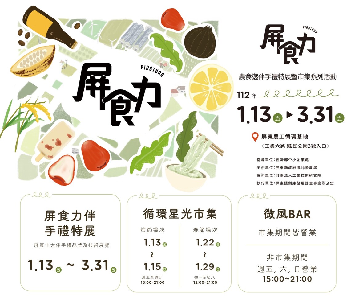 屏東燈節齊發光，縣民公園循環星光市集邀您共襄盛舉
