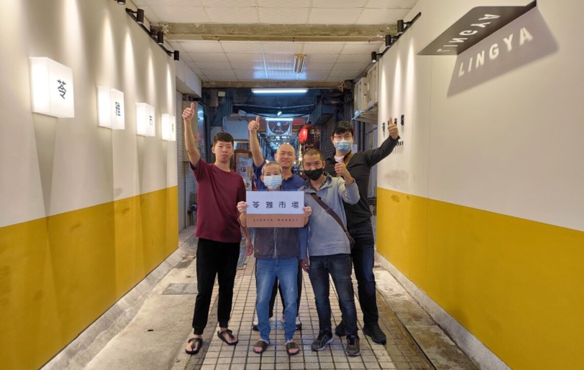 苓雅市場入口增設文青風廊道 經發局點亮夜經濟