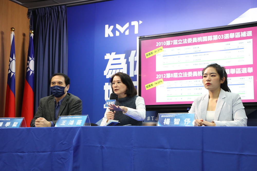 怕支持者不投票!國民黨王鴻薇全力催票 120 國民黨6日舉行「出來投票!不要贏在家裡、惋惜在投票所」記者會,呼籲支持者在1月8日出來投票。