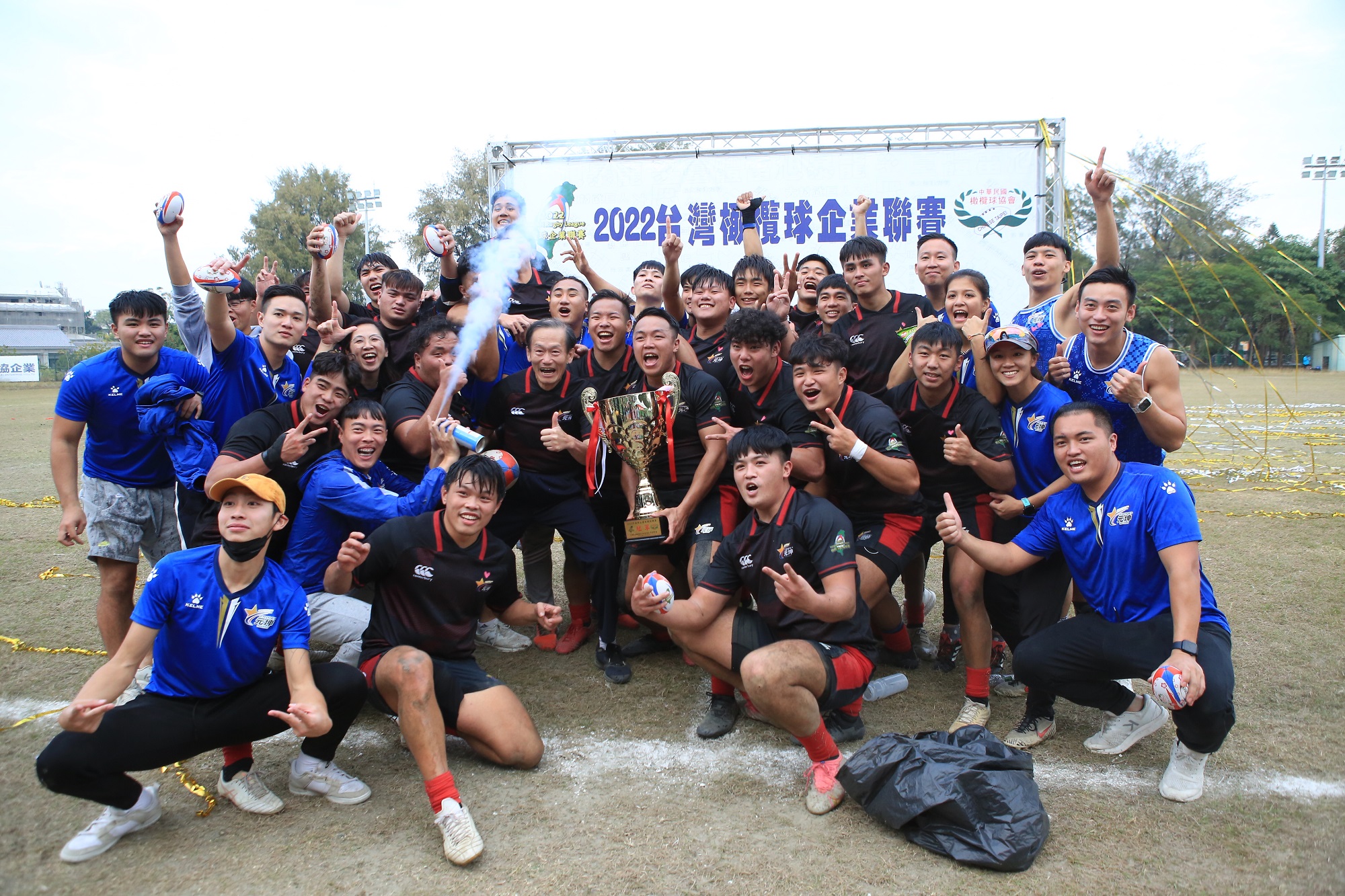 《橄欖球》台北元坤驚險擊敗長大海洋 首屆企業聯賽8戰全勝封王