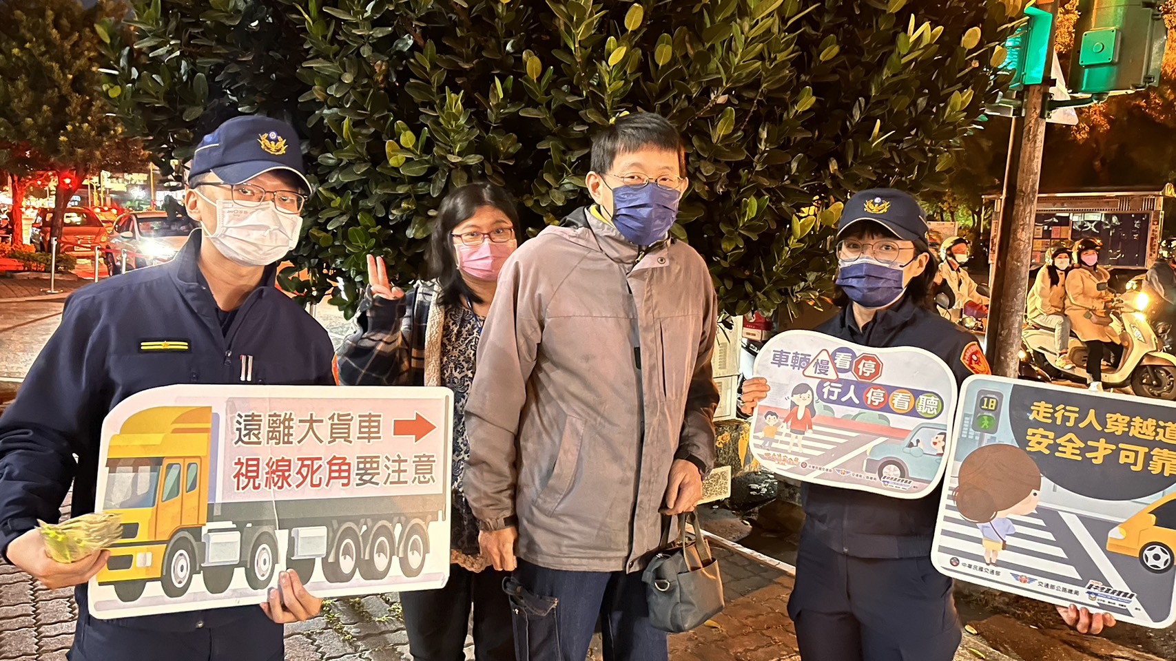 臺中市政府警察局規劃「路口安全執法」,針對未暫停讓行人及易釀嚴重傷害等3項重點違規行為加強執法。(圖/記者林㤈輝翻攝)