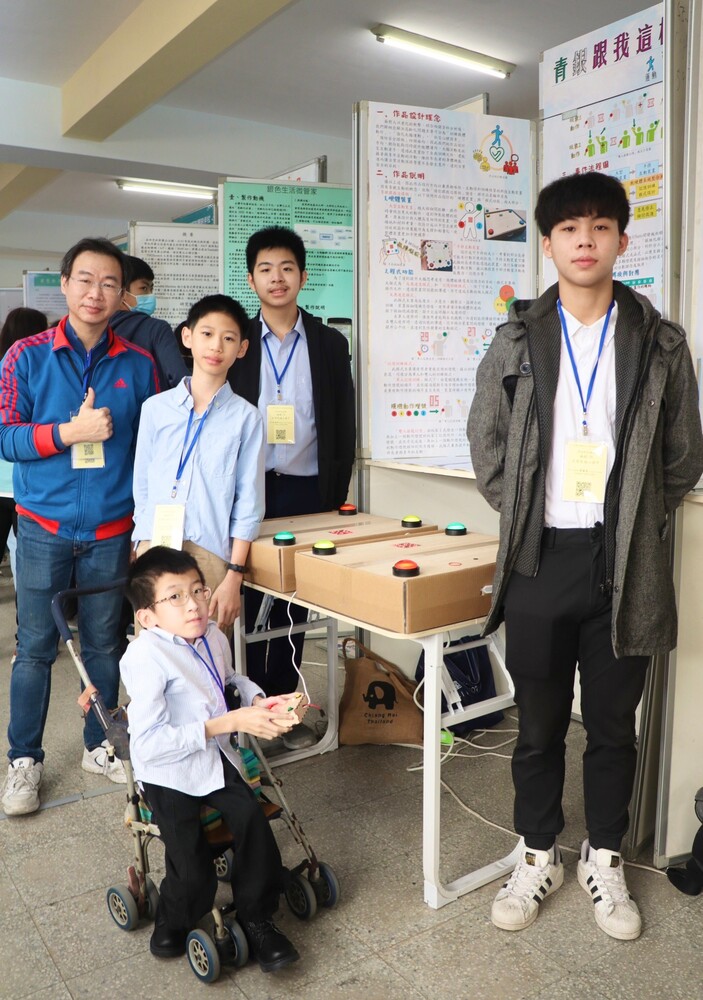 漾新聞|總統教育獎得主身障生孫翊倫與同學創作「青銀跟我這樣做」互動裝置