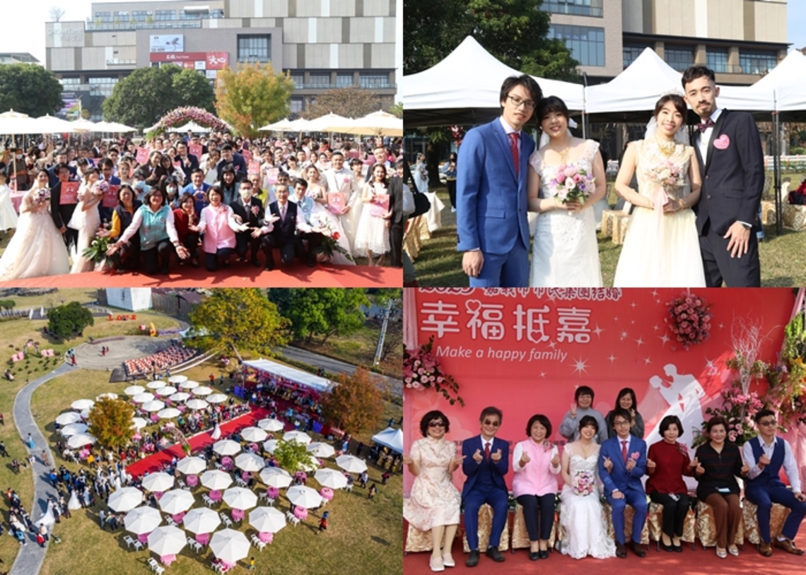 2023啾愛成家嘉義市集團結婚 有兩姊妹同日步上紅地毯 現場甜蜜指數爆表