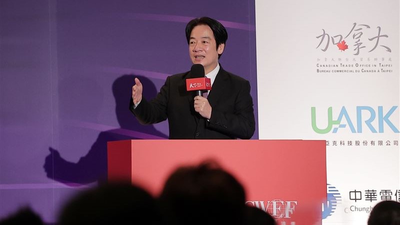 副總統賴清德今上午出席「2023天下經濟論壇」。總統府提供