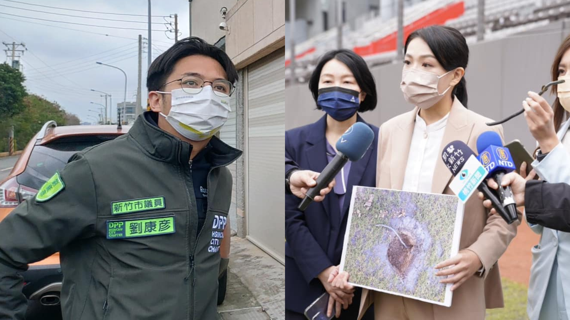 新竹市議員劉康彥(左)在臉書發文,指市長高虹安(右)誤導社會大眾和媒體。翻攝兩人臉書