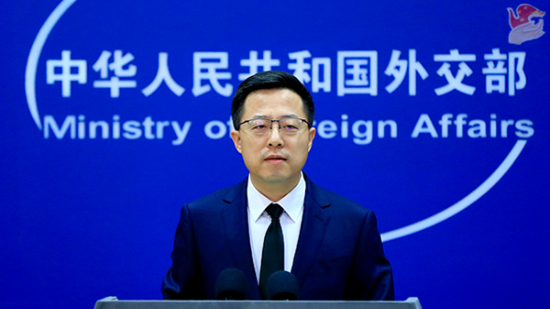 趙立堅任職中國外交部發言人時,被視為是最具代表性的「戰狼外交官」。 翻攝中國外交部官網