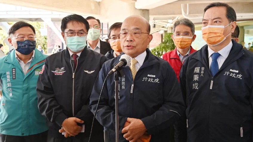行政院長蘇貞昌將卸任,辦公室已開始逐漸打包。資料照片/行政院提供