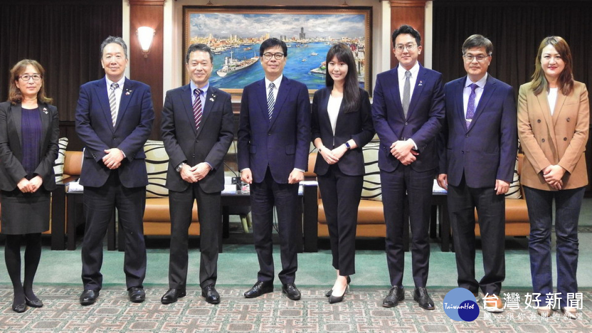 ▲與日方「一見」如故,日本三重縣一見勝之知事拜會陳其邁,商議經貿、教育、觀光合作。(圖/記者 許高祥 翻攝)