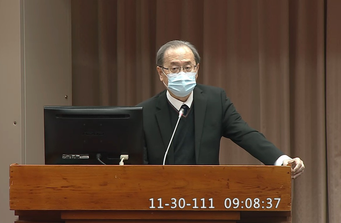 原行政院原子能委員會主任委員謝曉星（圖／資料照片，圖源：翻攝自翻攝自立法院議事轉播IVOD網際網路多媒體隨隨視訊系統）