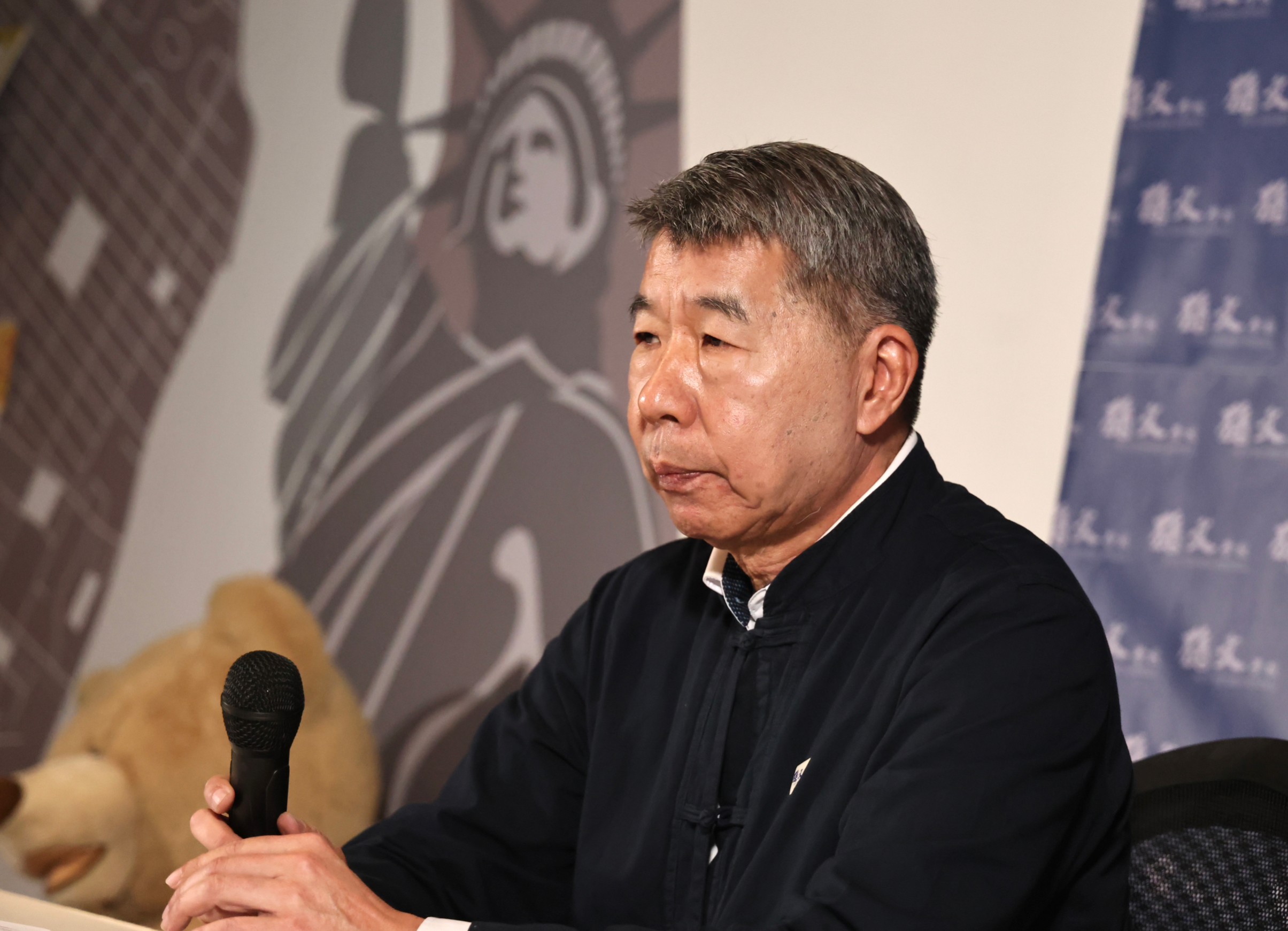 孫文學校總校長張亞中宣布參選總統。林啟弘攝