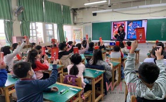 春節犯罪防治 桃園市刑大前進校園創意宣導 學生扮刑警預防犯罪