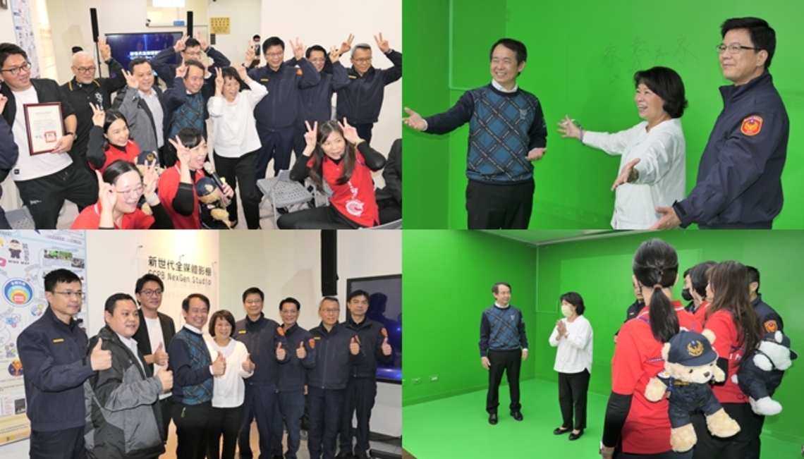 永續推廣數位化預防犯罪宣導 嘉市警局「新世代全媒體影棚」揭牌啟用