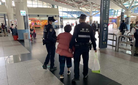 助迷途老婦安全返家　高鐵、鐵警合力傳愛