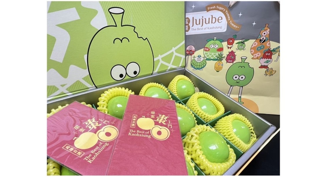 蜜棗星球+Q版水果大軍 台灣設計展「高雄首選蜜棗禮盒」量販店上架中!
