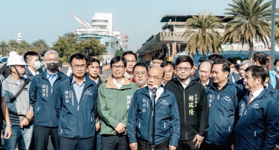 陪同蘇貞昌院長視察前鎮漁港 陳其邁感謝中央攜手打拚 讓市民朋友生活更好
