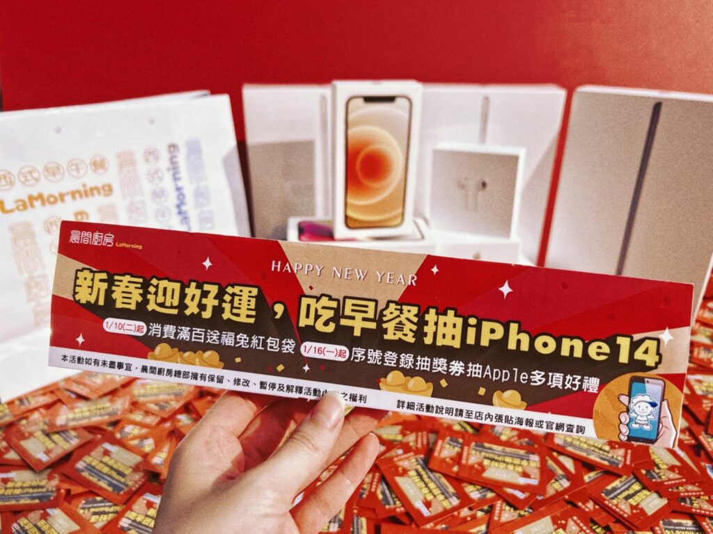 晨間廚房新春活動,吃早餐把大獎帶回家(晨間廚房提供)