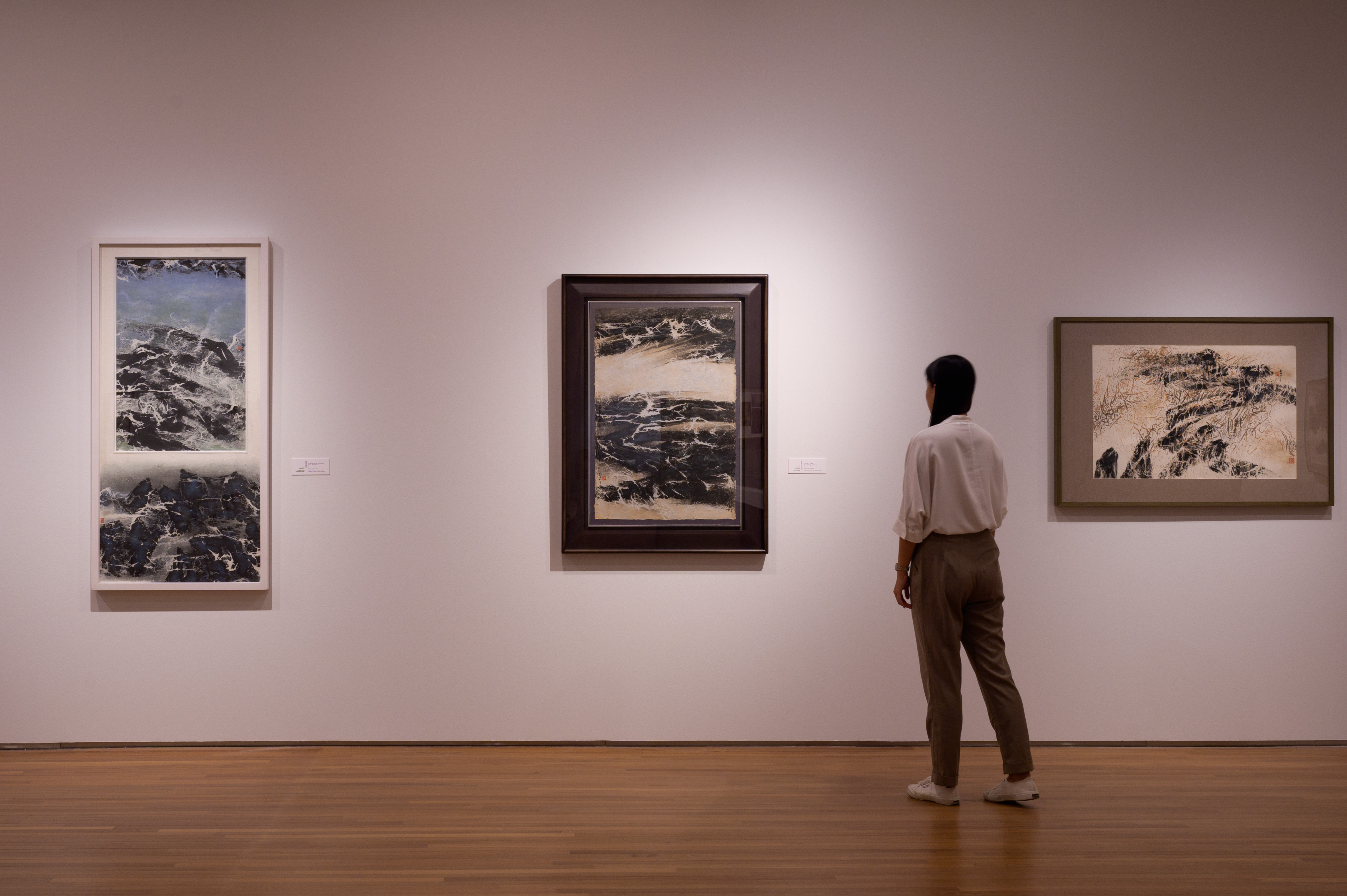 「劉國松：實驗悟道」展覽，新加坡國家美術館 2023年。 圖片：Joseph Nair， Memphis West Pictures
