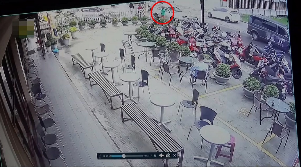 ▲ 藥腳與陳姓女藥頭約在醫院外的超商進行毒品交易 (圖/台中市警察局 提供)