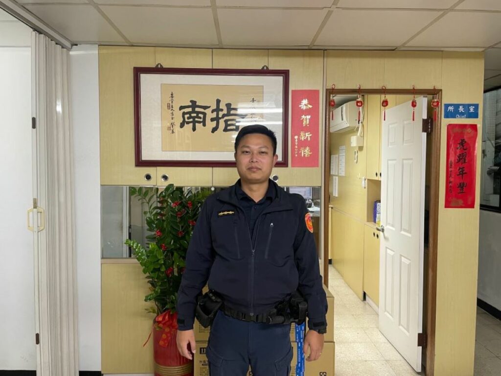 指南派出所警員蔡渲棋。