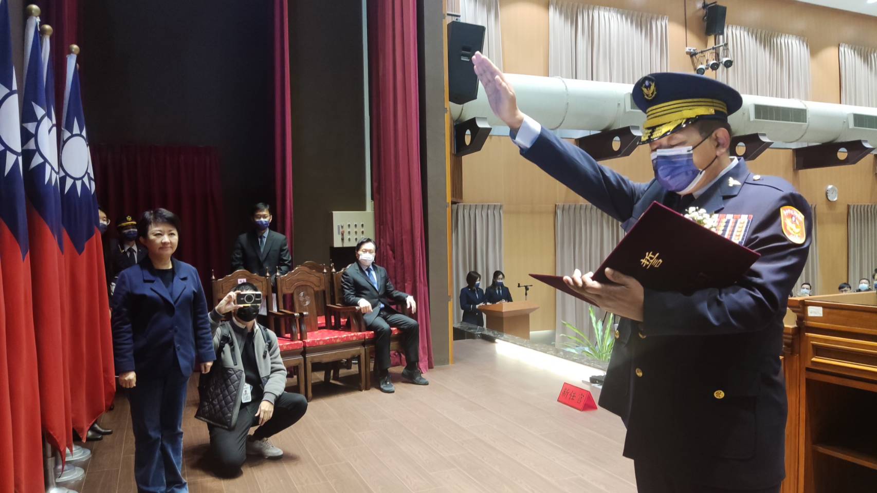▲ 新任台中市警察局長李文章宣誓就職 (圖/台中市警察局 提供)