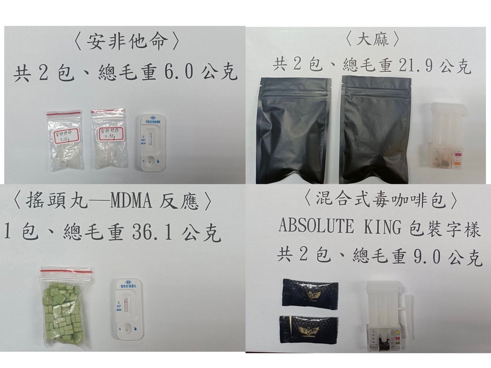 行動運毒車違停露餡 25歲男身藏逾6種毒品還有懦夫救星 89 S 3883047