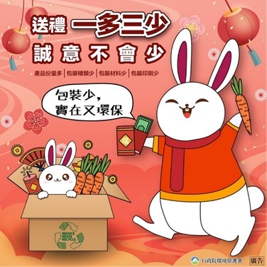 禮盒選購「一多三少」 兔年走春「響」環保