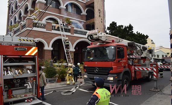 影/強化春節防火應變 雲林縣消防局第三大隊「北港誠食堂火災搶救演練」