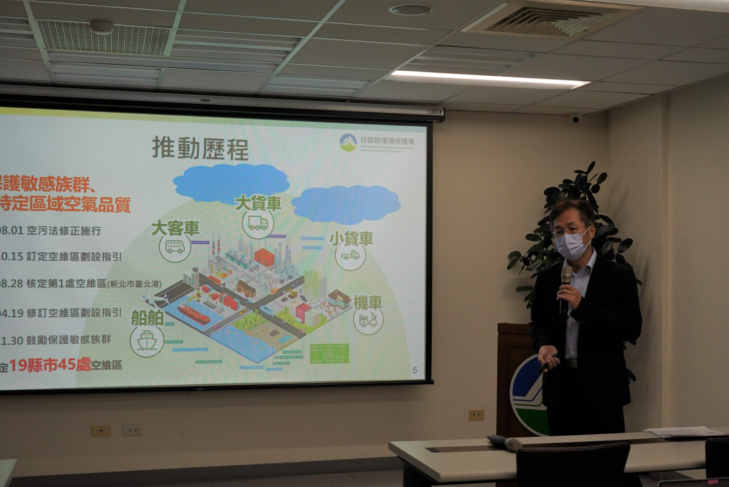 空氣品質維護區管制推動 移動污染源改善有成