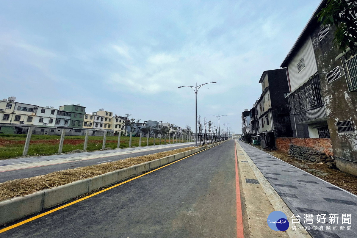 紓解春節期間車流,桃園市中壢區新道路「興北二路」提前通車。